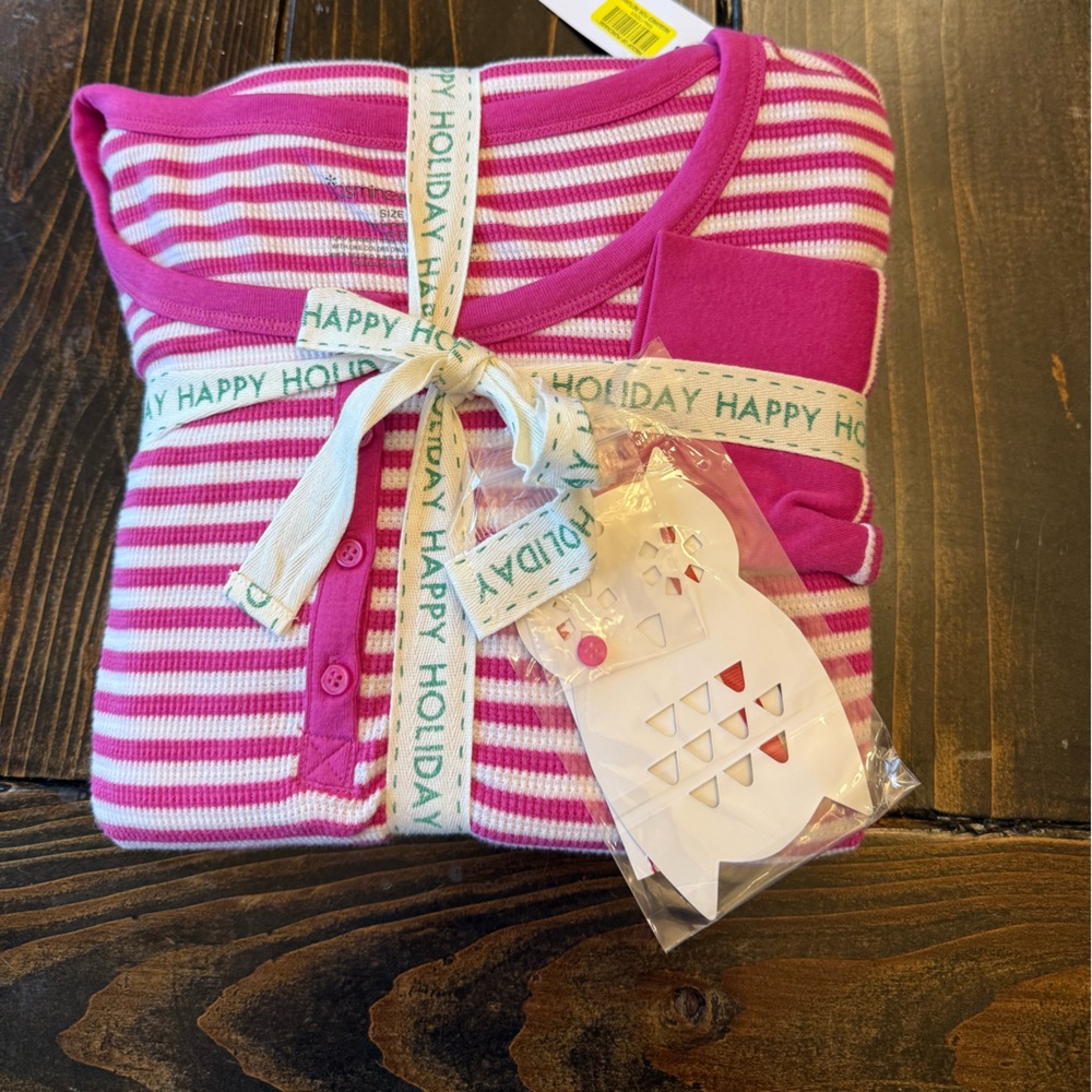 Jasmine & Ginger Fuchsia Striped Pajama Set